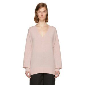 rag & bone Ace Cashmere V-Neck Sweater in Pink - sz Medium